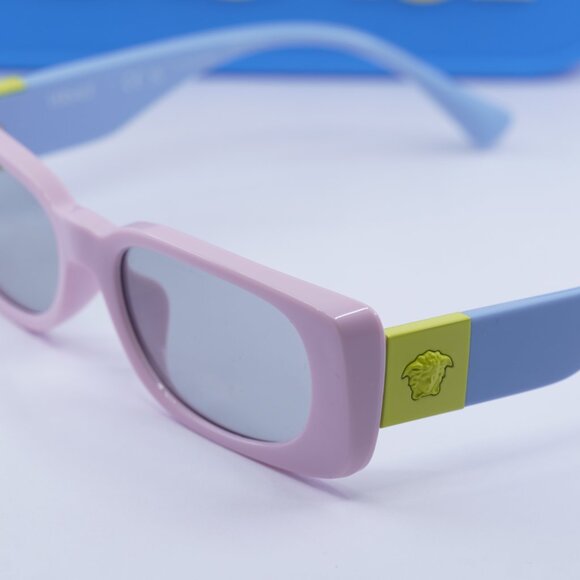Versace Kids VK4003U 5440CV Rectangle Sunglasses - Pink/Blue/Light Grey - Picture 2 of 10
